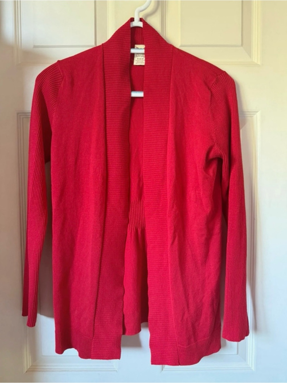 Faded Glory Red Open-Front Women’s Cardigan